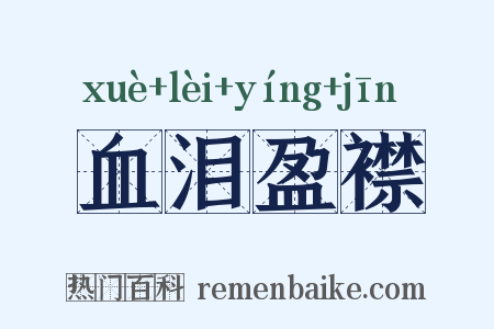 血泪盈襟是什么意思的图片